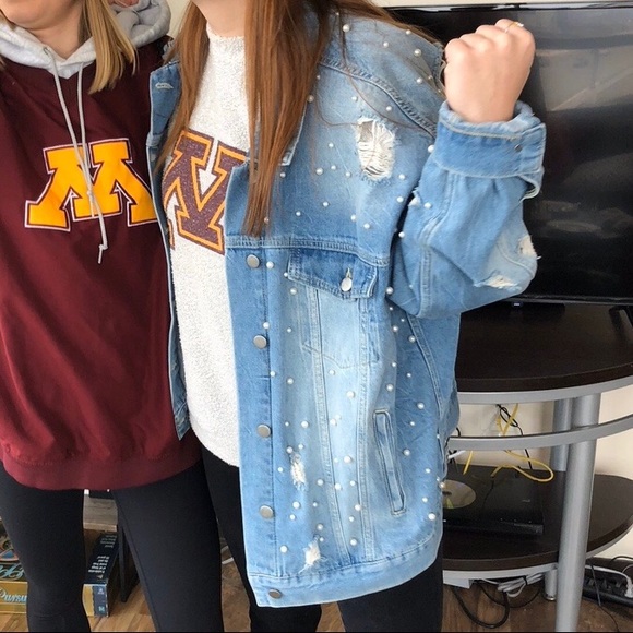 Free people pearl jean jacket